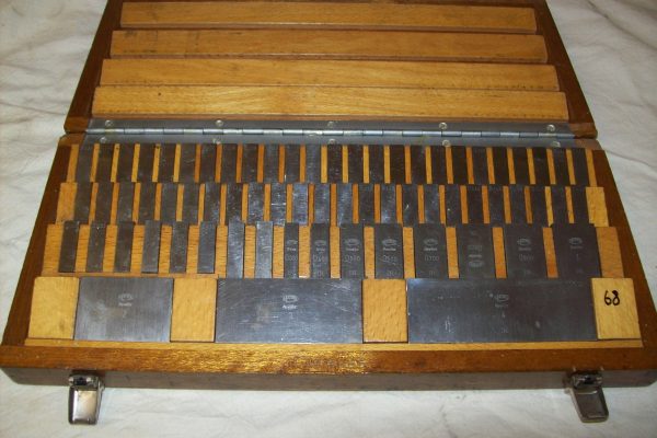 Box set of Imperial Slip Gauges.