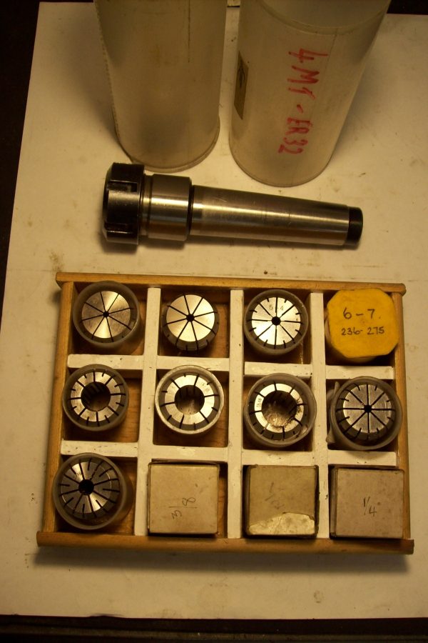 4 morse taper ER32 collet chuck c/w collets.