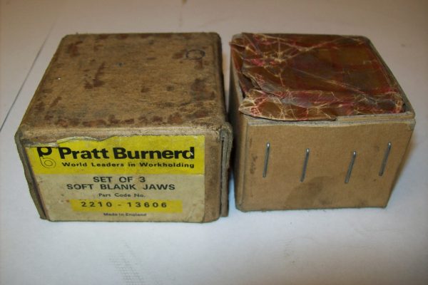 Pratt Burnerd NEW set of soft jaws Part No. 2210-13606