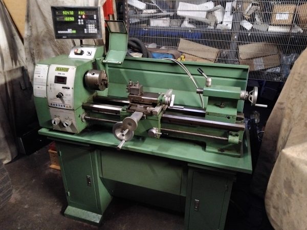 Warco VM280 lathe with DRO