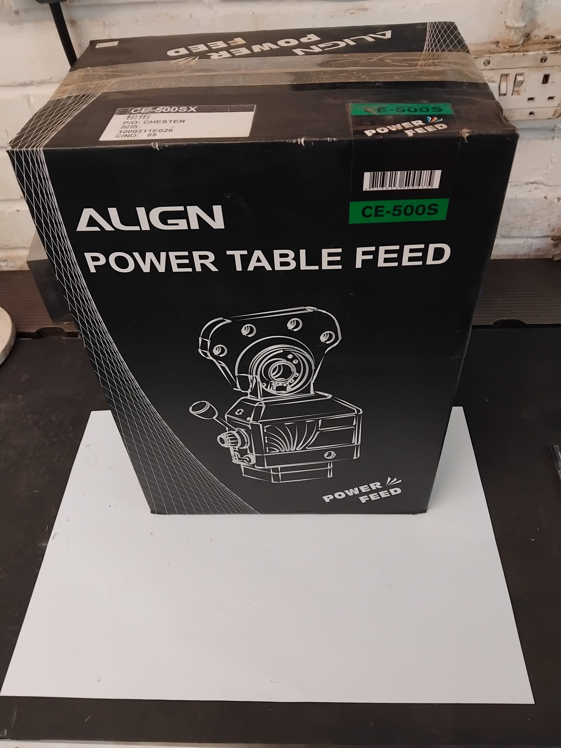 Align power feed unit for Bridgeport and similar.