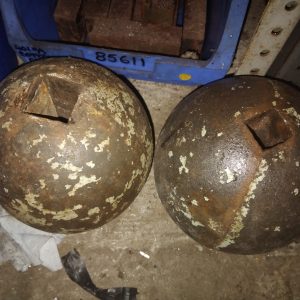 Fly press cast iron ball weights