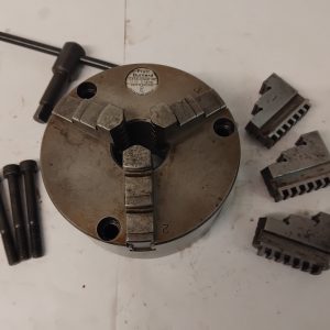 Pratt Burnerd 5" plain back 3 jaw chuck