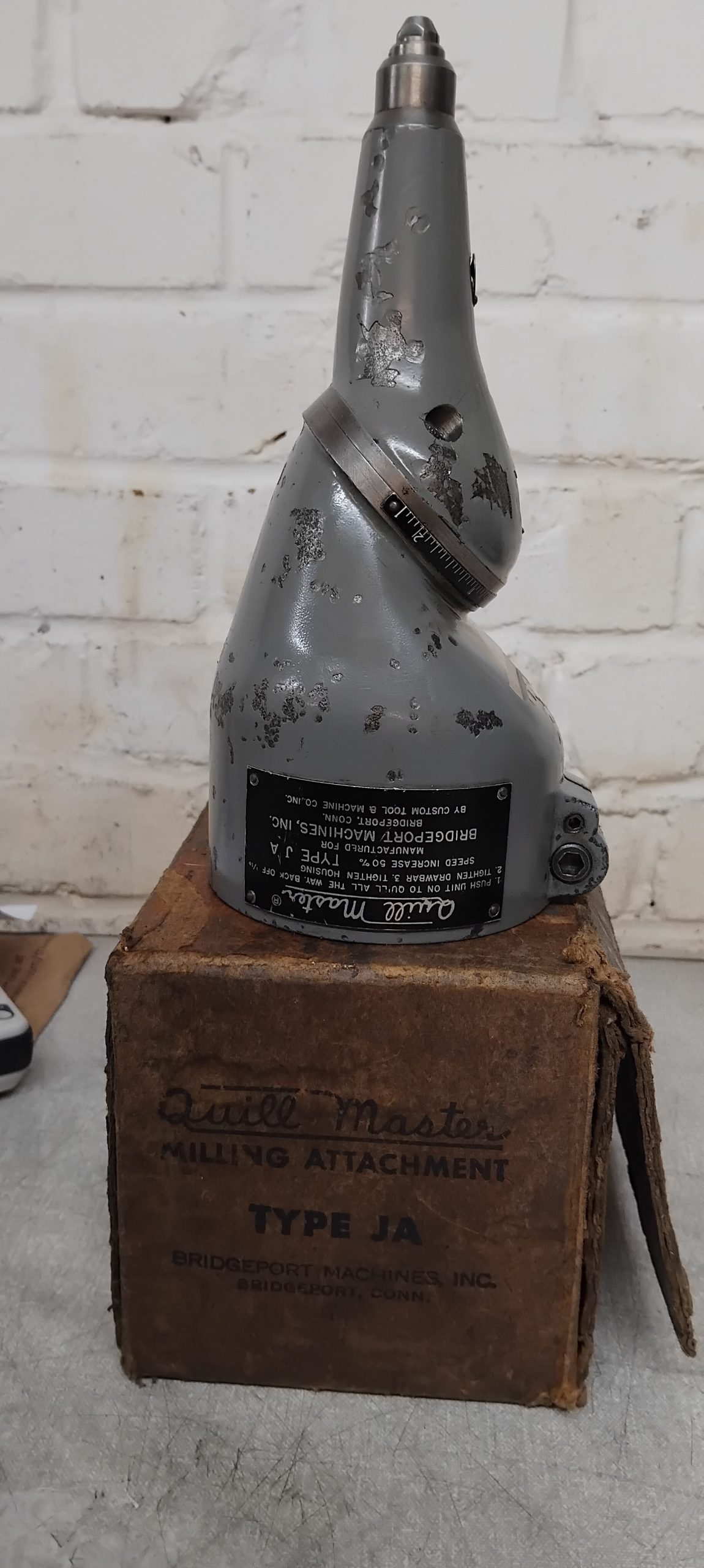 Bridgeport Type JA Quillmaster c/w 90 degree attachment - Image 4