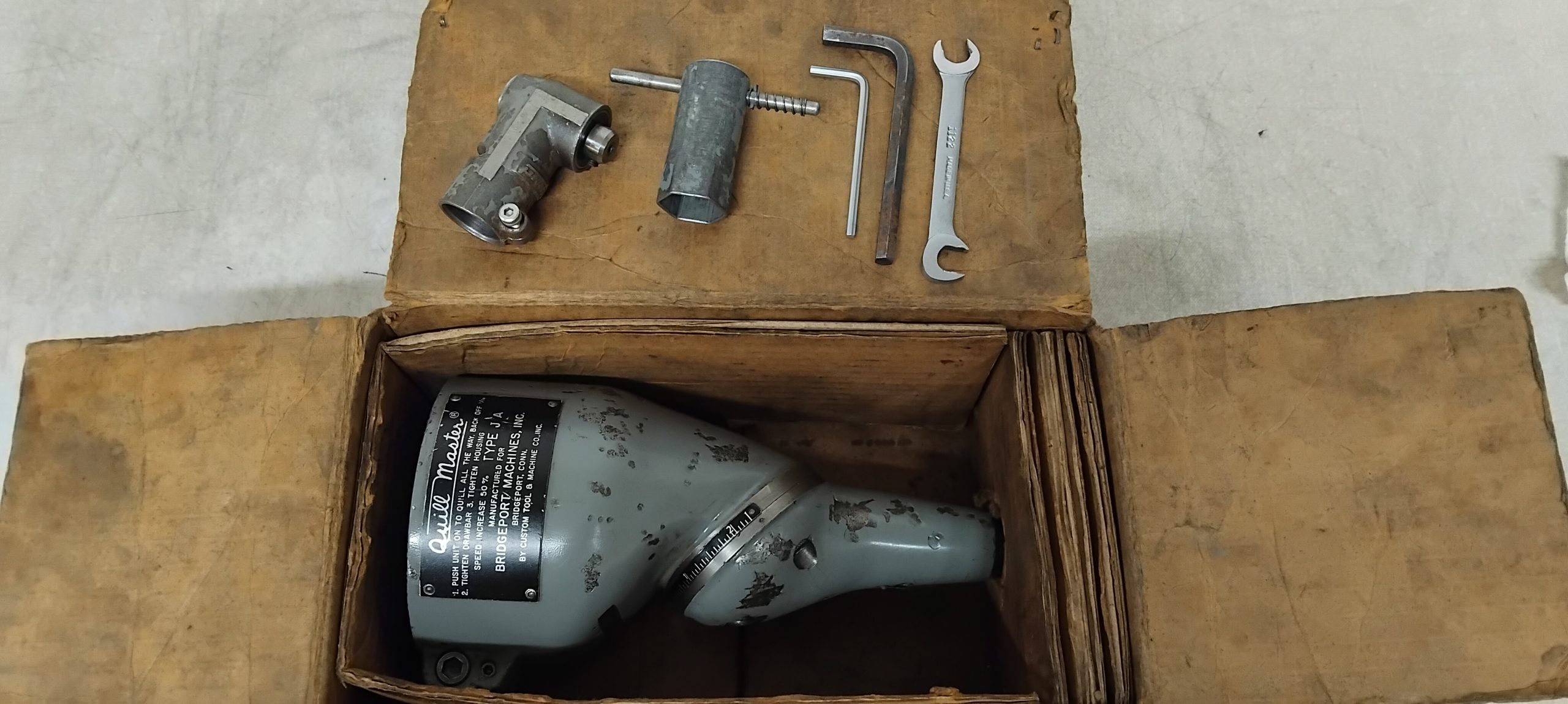 Bridgeport Type JA Quillmaster c/w 90 degree attachment