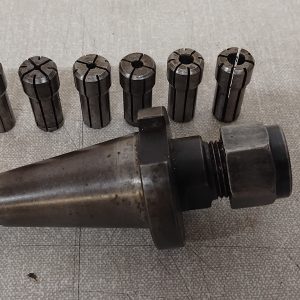 30 INT Erickson DK20 small collet chuck and collets.