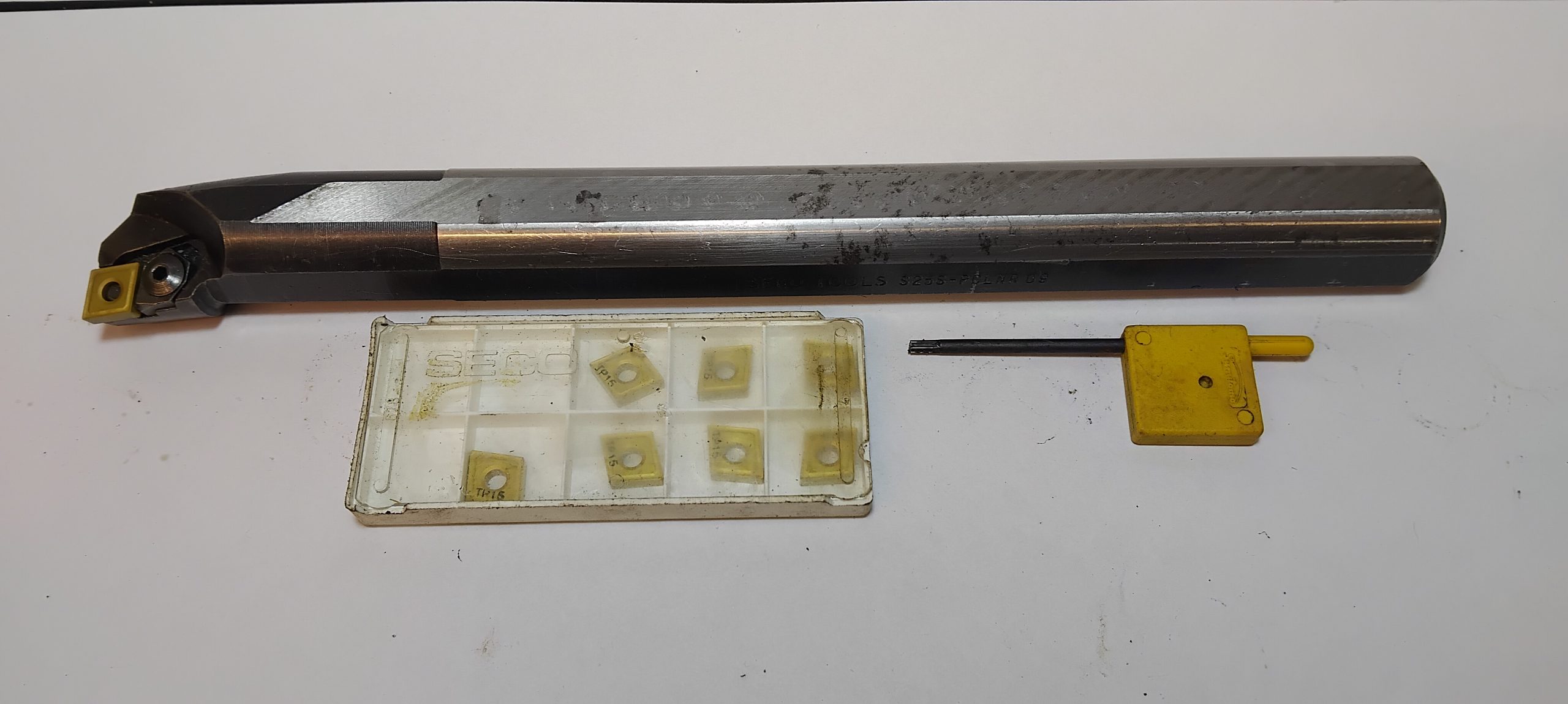 Seco S25S- PELNR G9 boring bar, carbide insert.