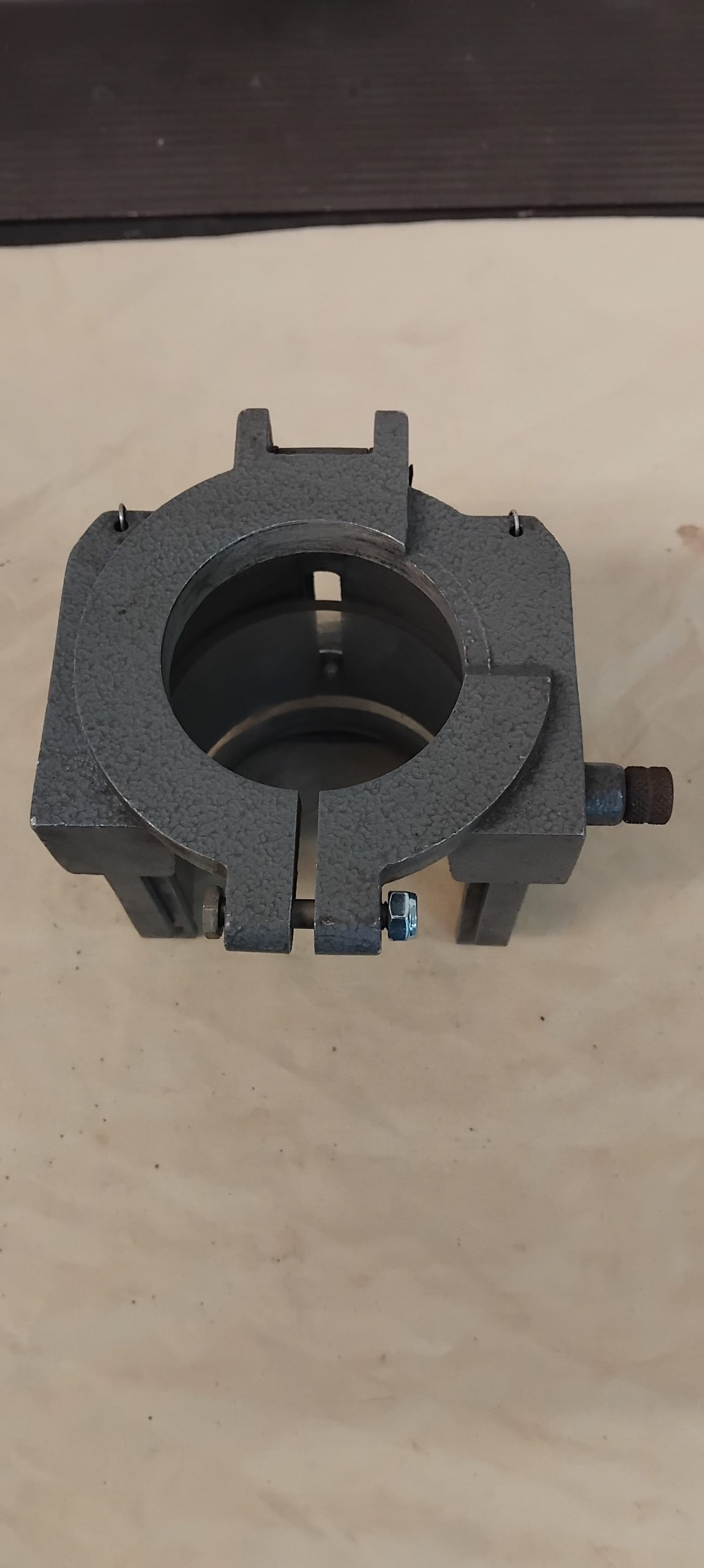 Metal Cleervue Drill press chuck guard with 65 or 92mm clamping collar mount - Image 2