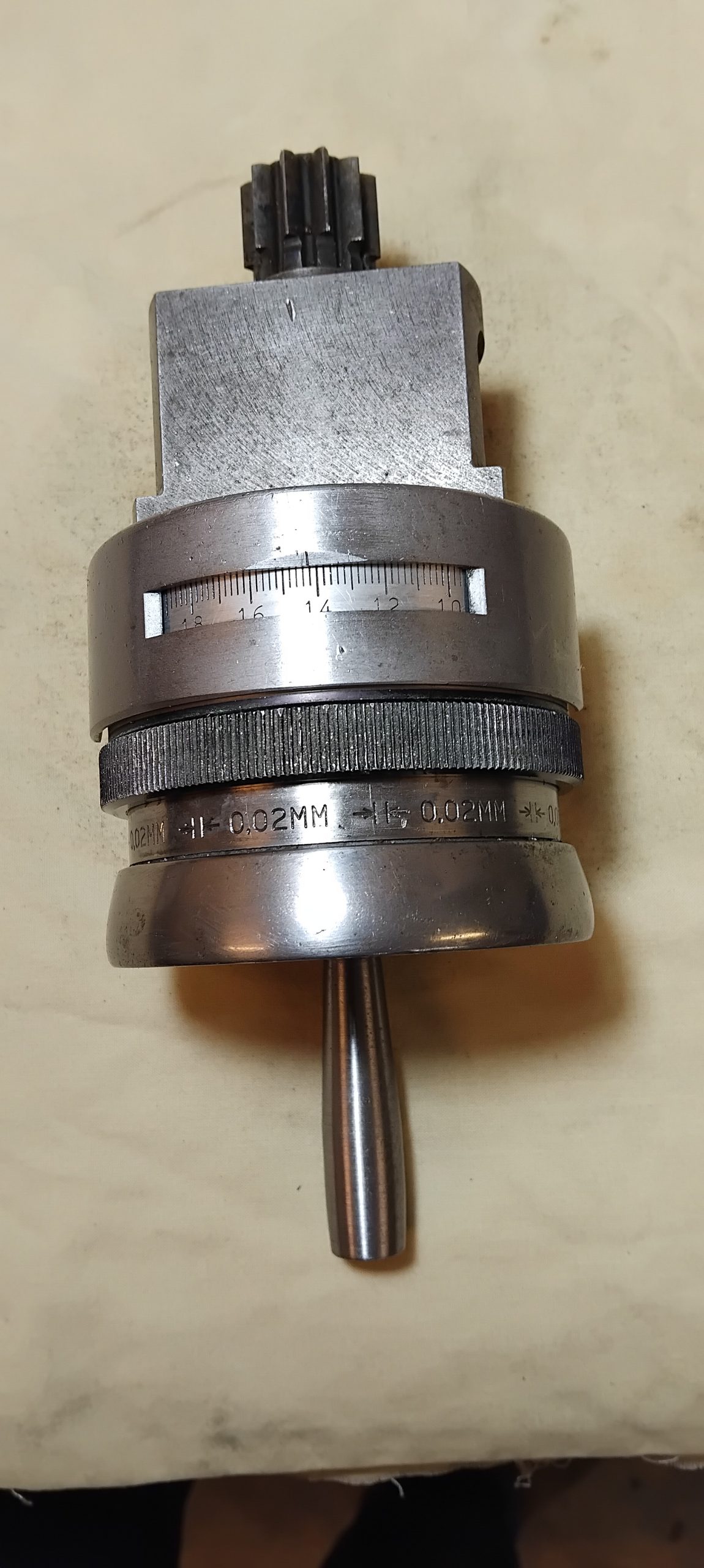 Colchester Triumph 2000 Cross slide complete handle assembly with Dual dials
