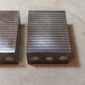 Magnetic close pole transfer blocks/parallels, pair