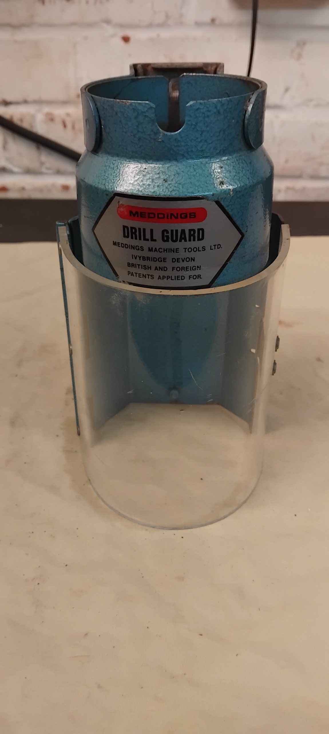 Meddings 62mm original new old stock metal hinged chuck guard.